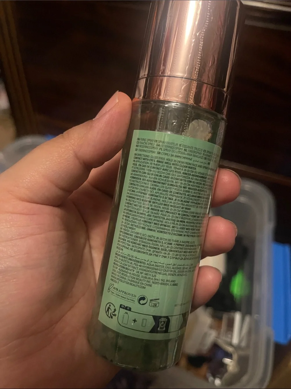 Revolution Aura Fix Aventurine Crystal Setting Spray -